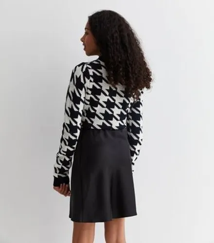 Girls Black Satin Mini Skirt New Look
