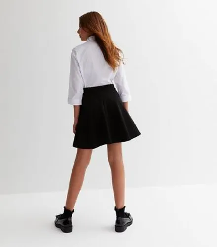 Girls Black Skater Skirt New Look