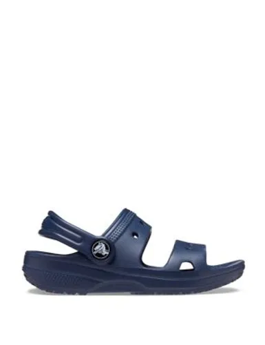Girls Classic Crocs Sandals (4 Small - 10 Small) - 5 S - Blue, Blue,Pink