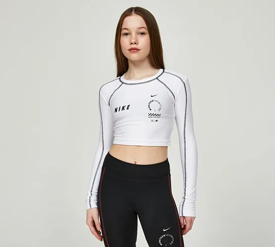 Girls Cropped Long Sleeve Top
