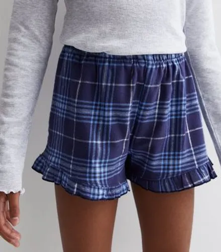Girls Grey Ribbed Short Pyjama Set with Collegiate Logo New Look