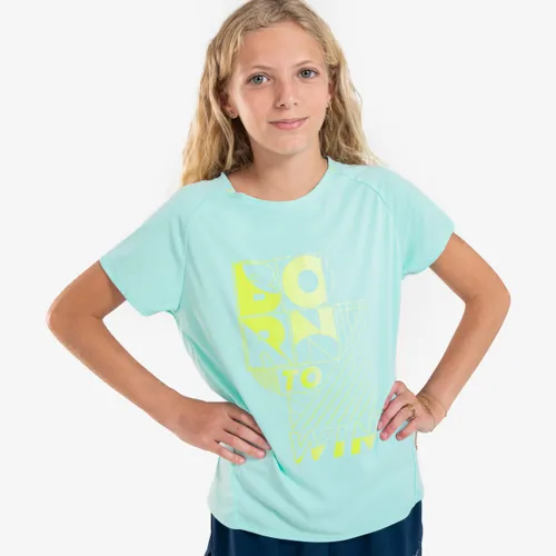 Girl's Kiprun Dry+ 500 Breathable Running T-shirt - Pastel Green