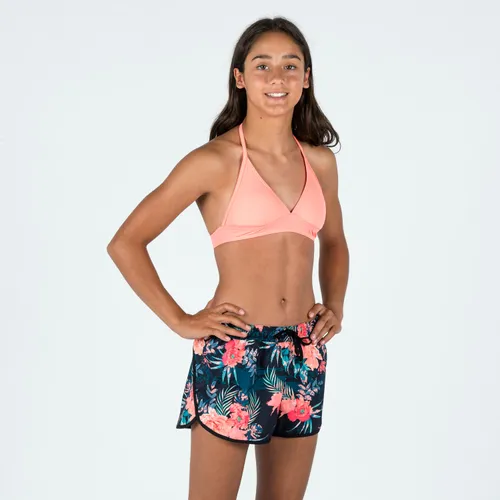Girl's Swim Shorts - 100 Katy Shiso Black
