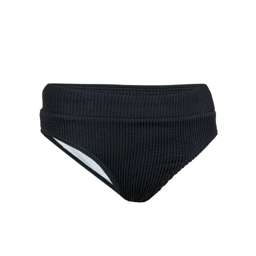 Girl's Textured Swimsuit Bottom - 500 Bao Black