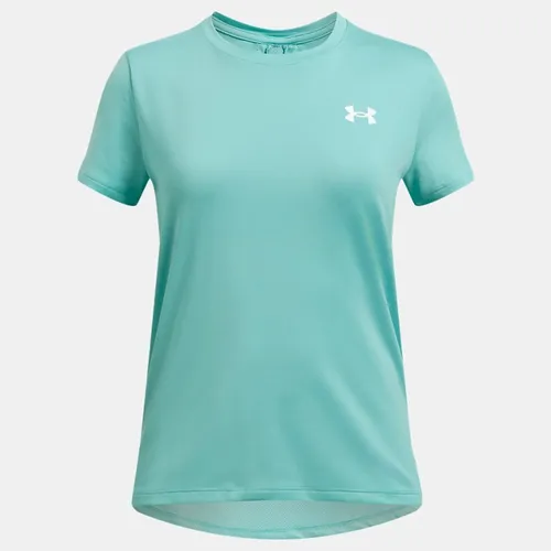 Girls'  Under Armour  Knockout T-Shirt Radial Turquoise / White YLG (59 - 63 in)