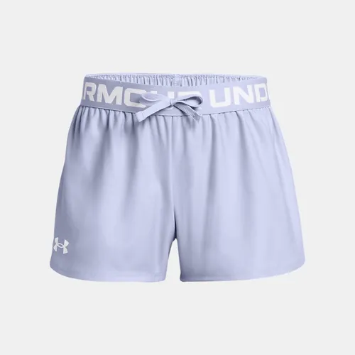 Girls'  Under Armour  Play Up Shorts Celeste / White YMD (54 - 59 in)