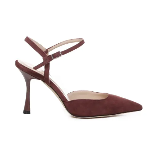 Giuliano Galiano , Giuliano Galiano Flat shoes ,Brown female, Sizes: