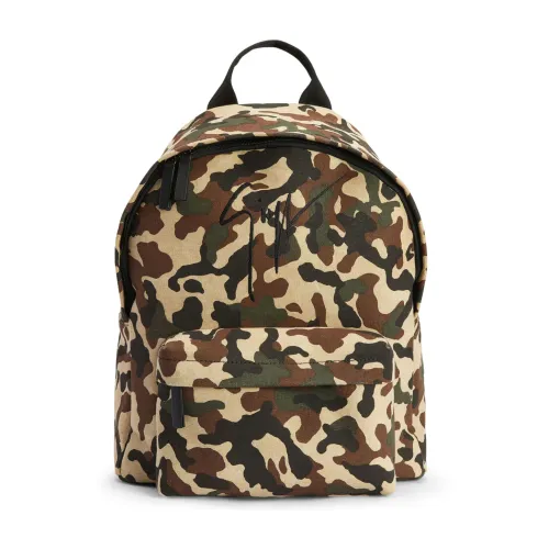 Giuseppe Zanotti , Camouflage Logo Backpack ,Multicolor male, Sizes: ONE SIZE