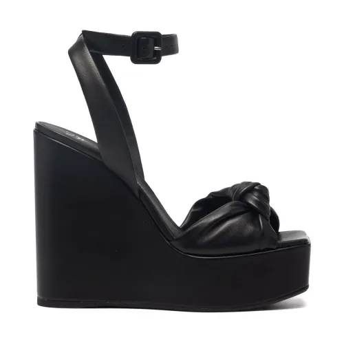Giuseppe Zanotti , Elegant Black Flat Sandals ,Black female, Sizes: