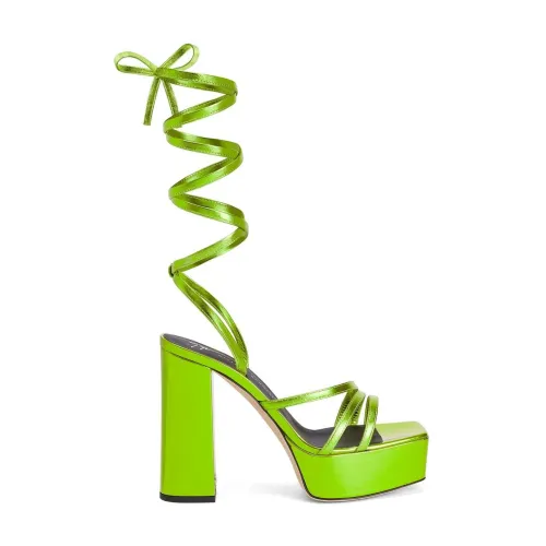 Giuseppe Zanotti , Giuseppe Zanotti Sandals Green ,Green female, Sizes: