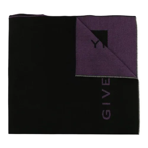 Givenchy , 4G Logo Knit Scarf ,Black male, Sizes: ONE