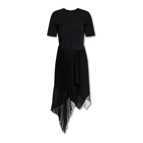 Givenchy , Asymmetrical Jersey Crepe Dress ,Black female, Sizes: