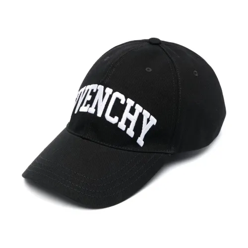 Givenchy , Black Baseball Cap with Givenchy College Embroidery ,Black male, Sizes: ONE