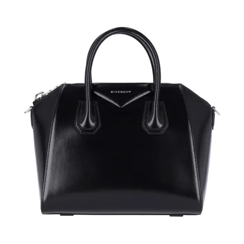 Givenchy , Black Box Calfskin Antigona Bag ,Black female, Sizes: ONE SIZE