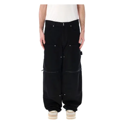 Givenchy , Black Cargo Pants for Men ,Black male, Sizes: