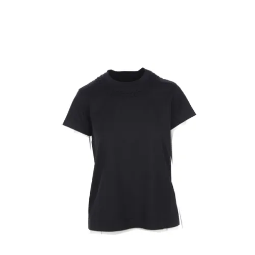 Givenchy , Black Chain Print Slim Fit T-shirt by Givenchy ,Black female, Sizes: