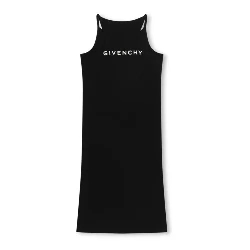 Givenchy , Black Cotton Dress with 4G Logo Print ,Black female, Sizes: