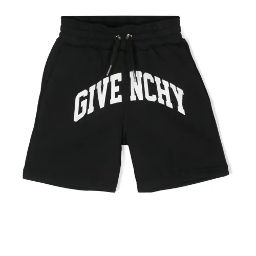 Givenchy , Black Cotton Knit Shorts ,Black male, Sizes: