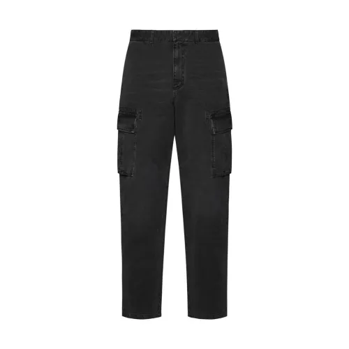 Givenchy , Black Jeans with Zipped Closure ,Black male, Sizes:
