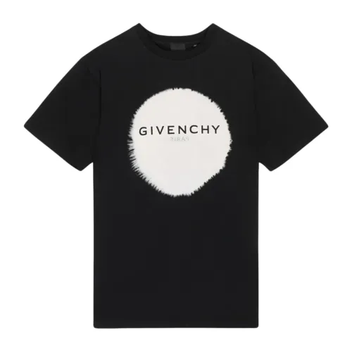 Givenchy , Black Kids T-shirt with Givenchy Print ,Black male, Sizes: