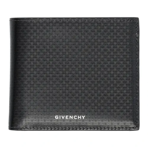 Givenchy , Black Leather Wallet 4CC Billfold ,Black male, Sizes: ONE SIZE