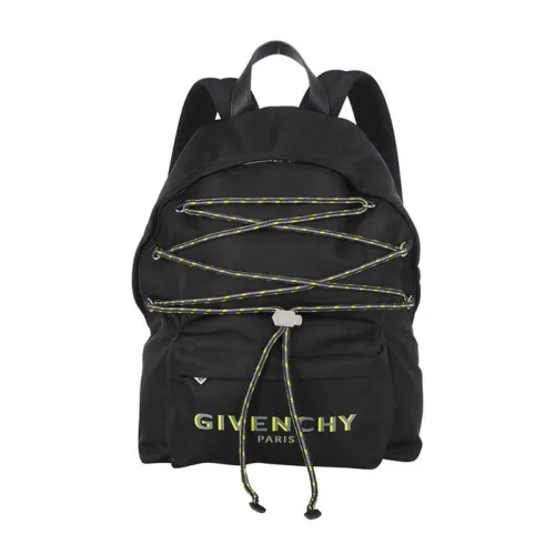 Givenchy , Black Logo Backpack ,Black male, Sizes: ONE SIZE