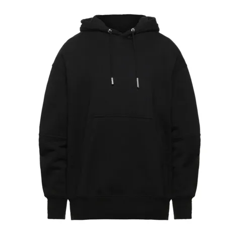 Givenchy , Black Logo Hooded Sweatshirt for Men ,Black male, Sizes: