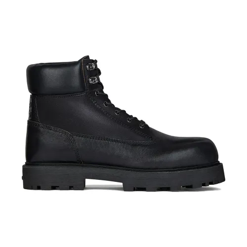 Givenchy , Black Padded Top Collar Boots ,Black male, Sizes: