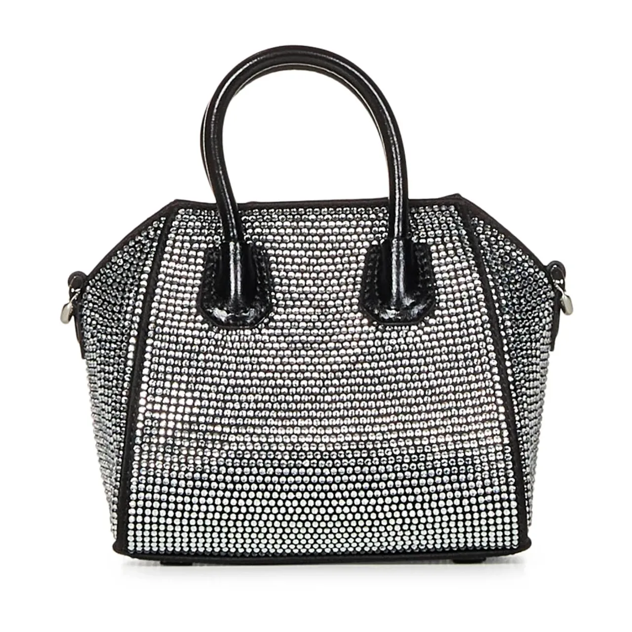 Givenchy , Black Satin Rhinestone Micro Handbag ,Black female, Sizes: ONE SIZE