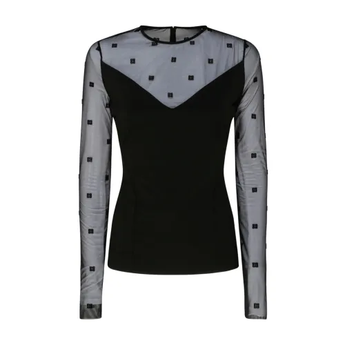 Givenchy , Black Shirts with Style ,Black female, Sizes: