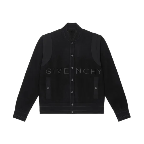 Givenchy , Black Signature Embroidered Jacket ,Black male, Sizes: