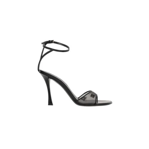 Givenchy , Black Transparent 4G Plumetis Sandals ,Black female, Sizes: