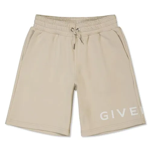 GIVENCHY Boys Logo Shorts - Beige