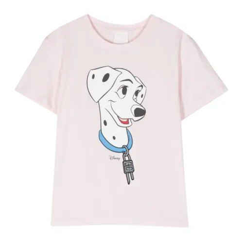 Givenchy , Disney Pink T-shirt with Dalmatian Print ,Pink female, Sizes: