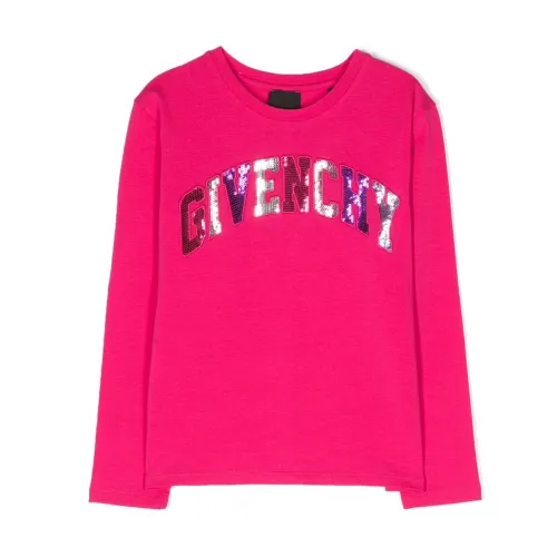 Givenchy , Fuchsia Cotton Jersey Girl T-Shirt ,Pink female, Sizes: