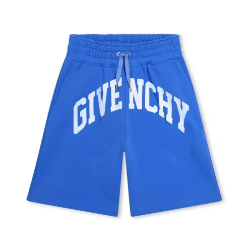 Givenchy , Givenchy Kids Shorts Blue ,Blue male, Sizes: