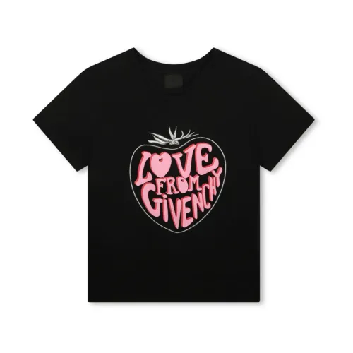 Givenchy , Givenchy Kids T-shirts and Polos Black ,Black female, Sizes: