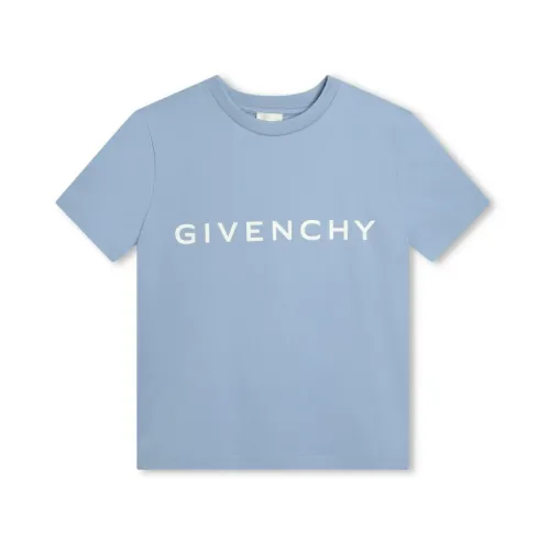 Givenchy , Givenchy Kids T-shirts and Polos Clear Blue ,Blue male, Sizes: