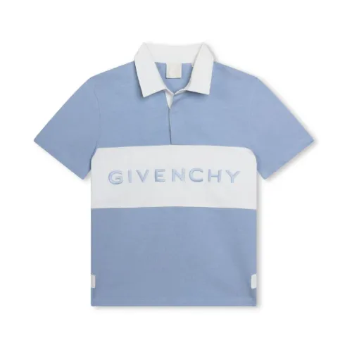 Givenchy , Givenchy Kids T-shirts and Polos Clear Blue ,Blue male, Sizes: