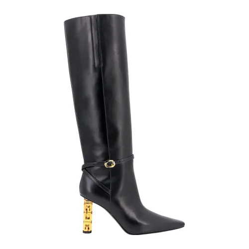 Givenchy , Glamorous Leather Over-knee Boots ,Black female, Sizes: