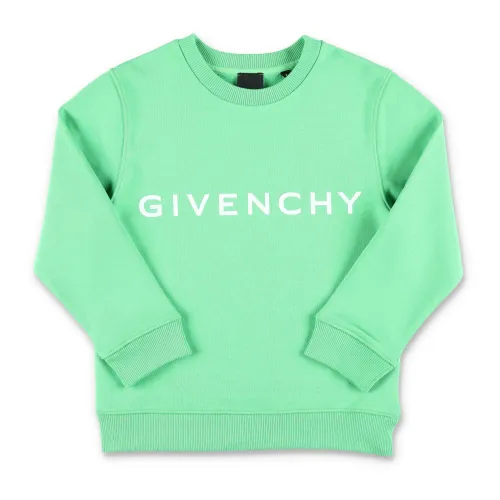 Givenchy , Green Knitwear with Logo Fleece ,Green male, Sizes: