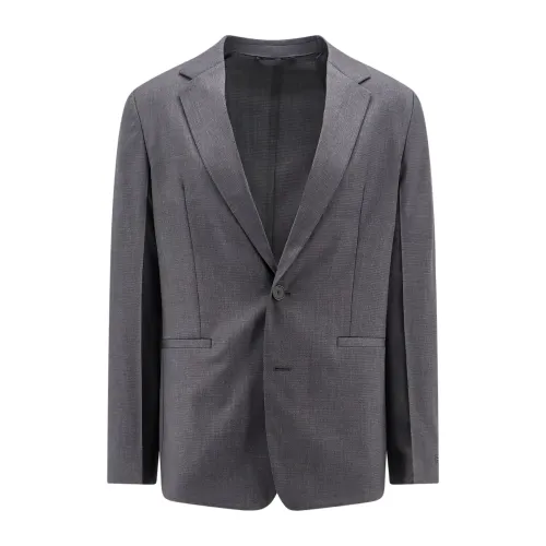 Givenchy , Grey Blazer with Classic Lapel ,Gray male, Sizes: