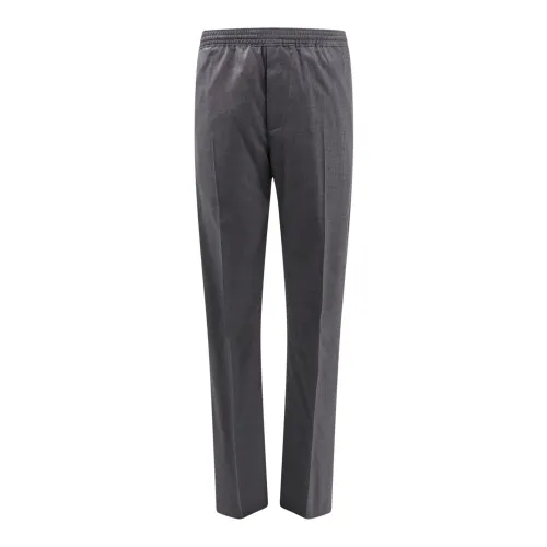 Givenchy , Grey Trousers with Adjustable Waistband ,Gray male, Sizes:
