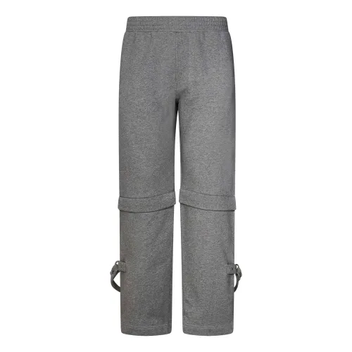 Givenchy , Grey Trousers with Detachable Suspenders ,Gray male, Sizes: