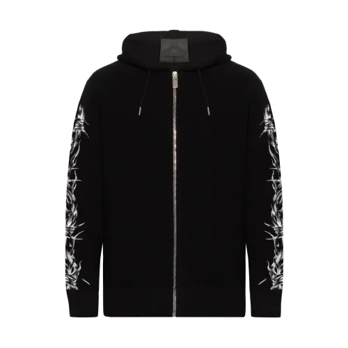 Givenchy , Hooded Sweater ,Black male, Sizes: