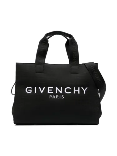 Givenchy Kids logo-embroidered 4G-jacquard changing bag - Black