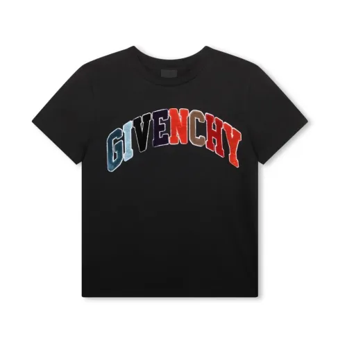 Givenchy , Kids Multi Colour Logo Tee ,Black female, Sizes:
