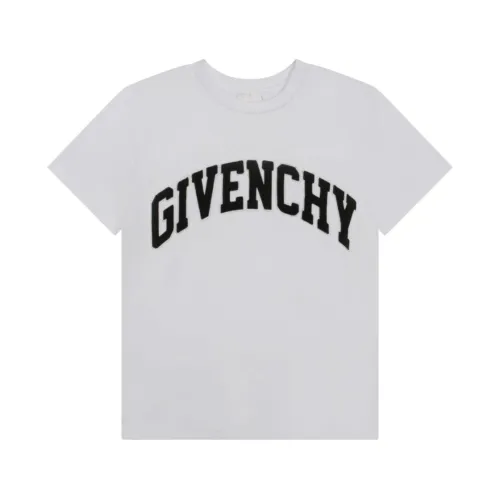 Givenchy , Kids White T-shirts and Polos with Embroidery ,White male, Sizes: