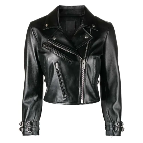 Givenchy , Leather biker jacket ,Black female, Sizes: