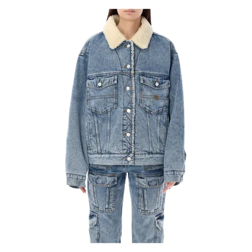 Givenchy , Light Blue Denim Jacket ,Blue female, Sizes: